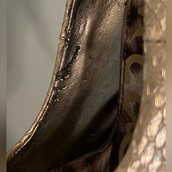 Sam Edelman "Evan" Heel - Zinc Snake, Size 5 - Picture 8 of 10